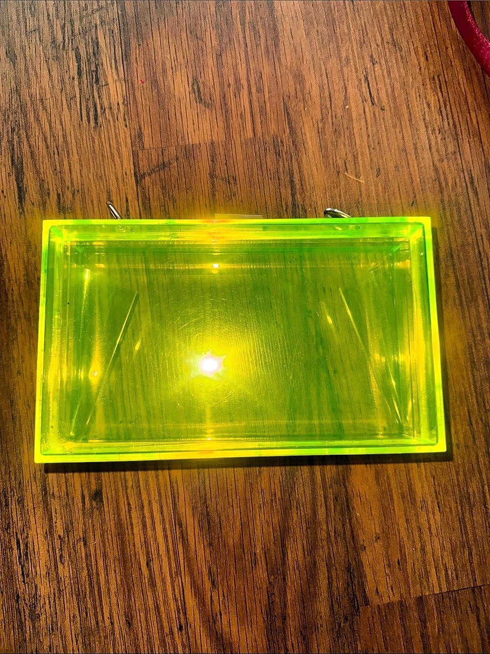 Green Acrylic Clutch 45.B1